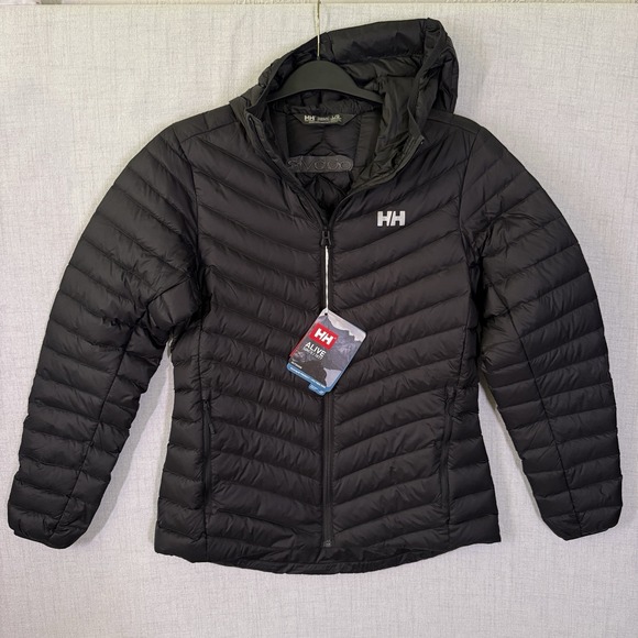 Helly Hansen Verglas Down Jacket Women's L Hooded Hybrid 700-Fill - Picture 2 of 16